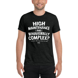 Open image in slideshow, unisex tri-blend t-shirt: my kind of dog

