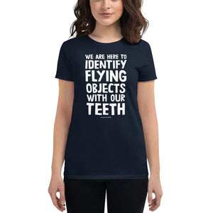women's fitted t-shirt: identifying flying objects