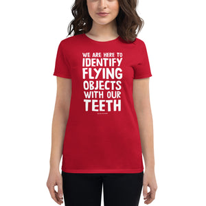 women's fitted t-shirt: identifying flying objects