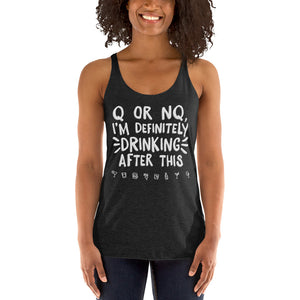 Open image in slideshow, women&#39;s racerback: q or nq
