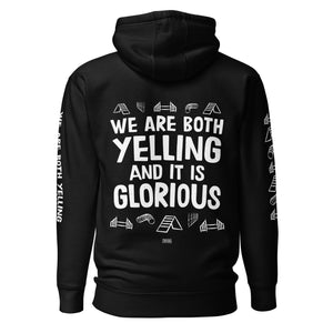 Open image in slideshow, unisex hoodie: agility yelling SUPER EDITION (back print!)
