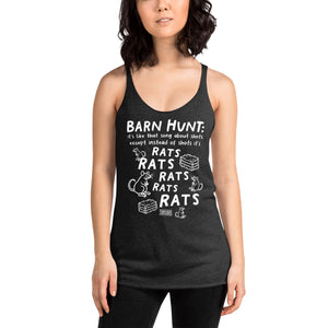 Open image in slideshow, women&#39;s racerback: barn hunt

