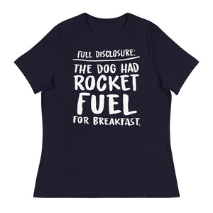 Open image in slideshow, women&#39;s relaxed fit t-shirt: rocket fuel
